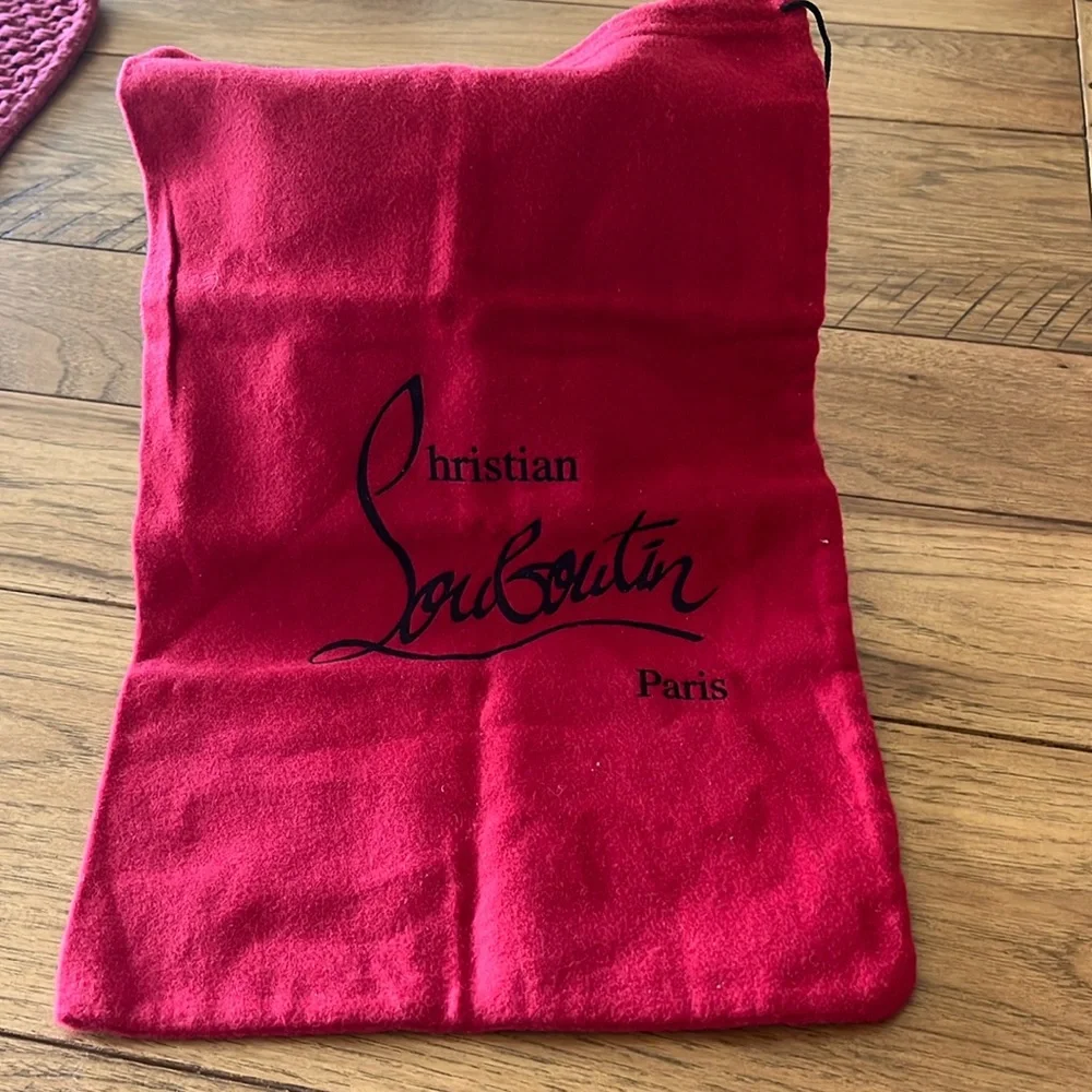 Christian Louboutin Red Felt Dust Bag
